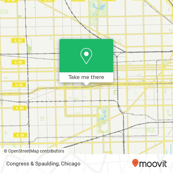 Congress & Spaulding map