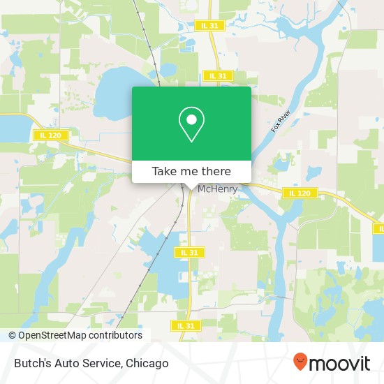 Mapa de Butch's Auto Service