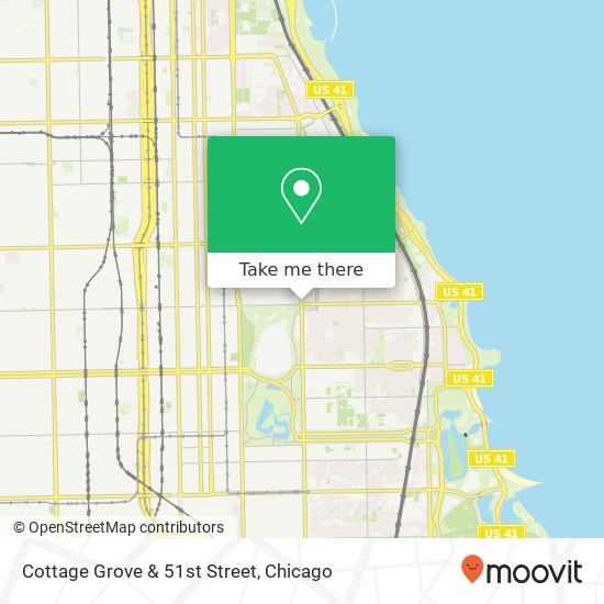 Cottage Grove & 51st Street map