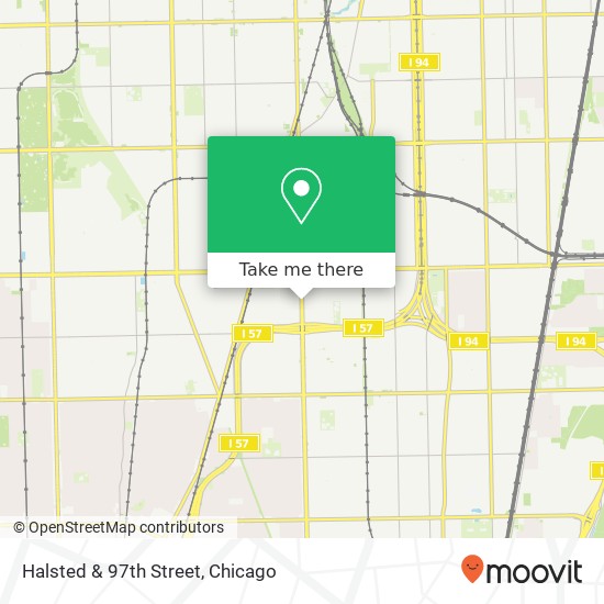 Halsted & 97th Street map