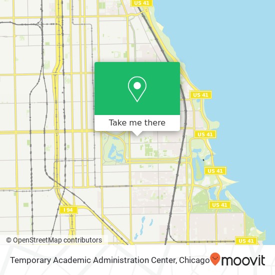 Temporary Academic Administration Center map