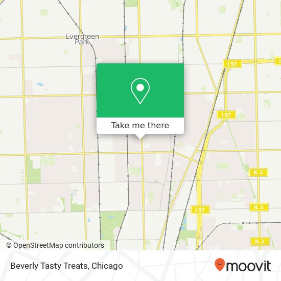 Beverly Tasty Treats map