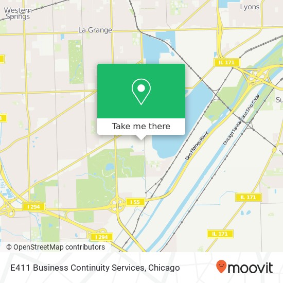 E411 Business Continuity Services map