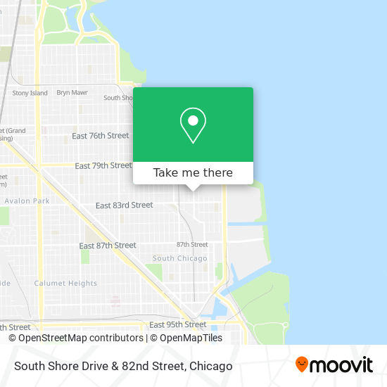 Mapa de South Shore Drive & 82nd Street