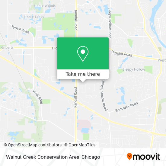 Mapa de Walnut Creek Conservation Area