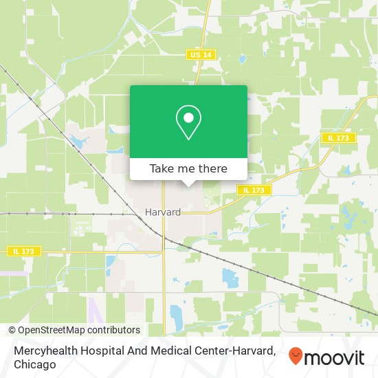 Mapa de Mercyhealth Hospital And Medical Center-Harvard