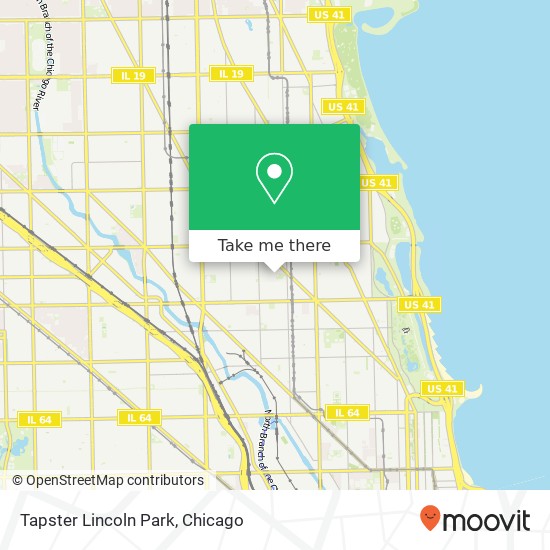 Mapa de Tapster Lincoln Park