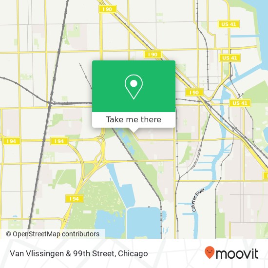 Van Vlissingen & 99th Street map