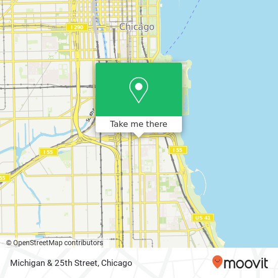 Michigan & 25th Street map