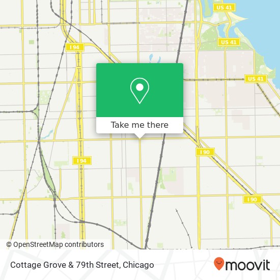 Cottage Grove & 79th Street map