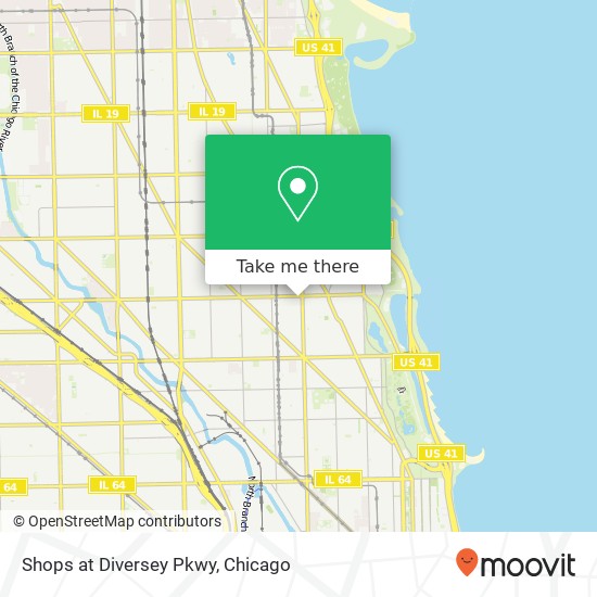 Mapa de Shops at Diversey Pkwy