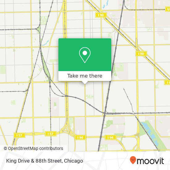 King Drive & 88th Street map