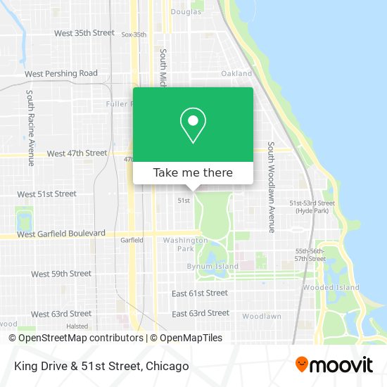 King Drive & 51st Street map