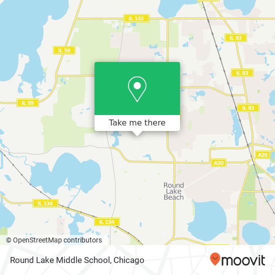 Mapa de Round Lake Middle School