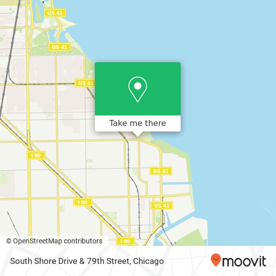 South Shore Drive & 79th Street map