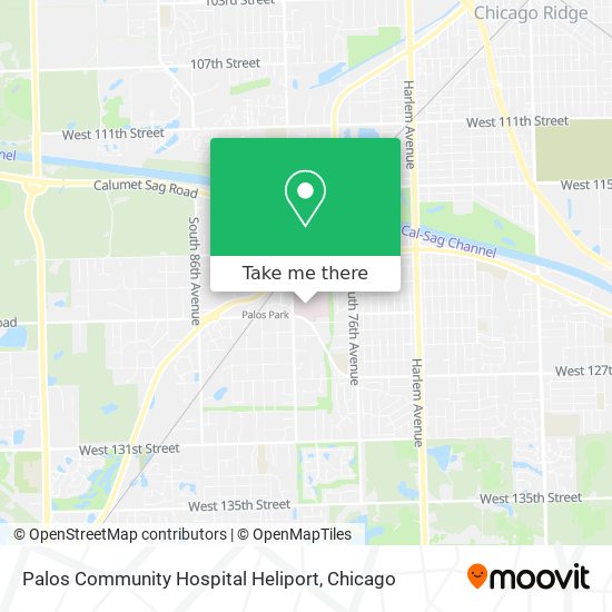Palos Community Hospital Heliport map