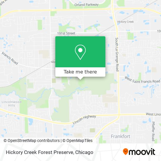 Mapa de Hickory Creek Forest Preserve