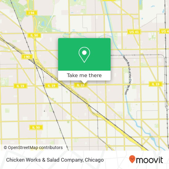 Chicken Works & Salad Company map