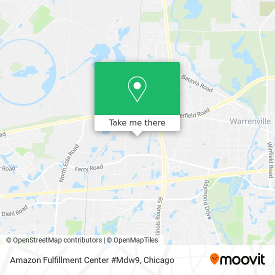 Amazon Fulfillment Center #Mdw9 map