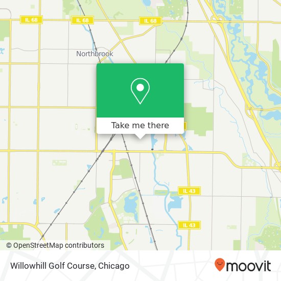 Willowhill Golf Course map