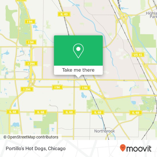 Portillo's Hot Dogs map