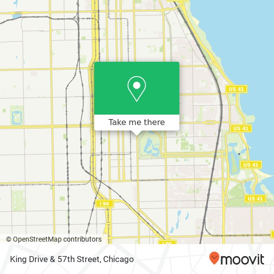 King Drive & 57th Street map