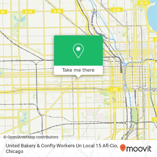 United Bakery & Confty Workers Un Local 15 Afl-Cio map