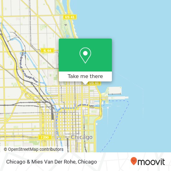 Chicago & Mies Van Der Rohe map