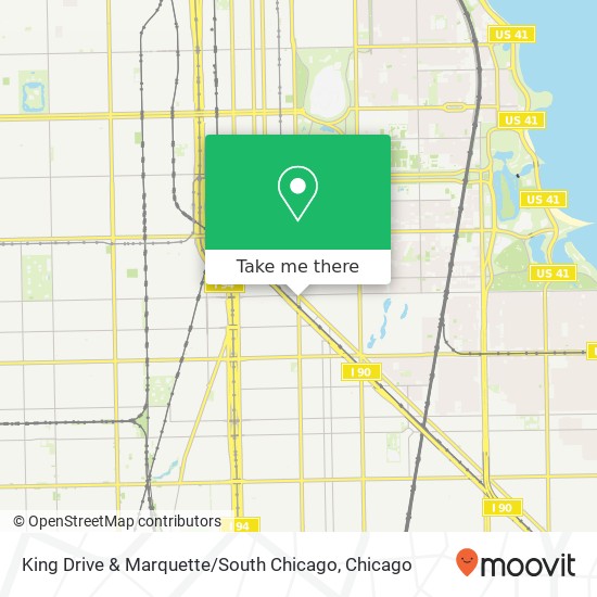 King Drive & Marquette / South Chicago map