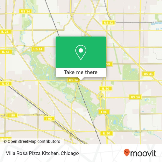 Villa Rosa Pizza Kitchen map