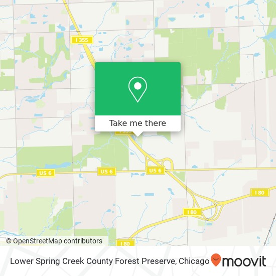 Mapa de Lower Spring Creek County Forest Preserve