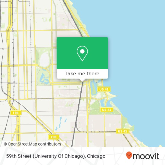 59th Street (University Of Chicago) map