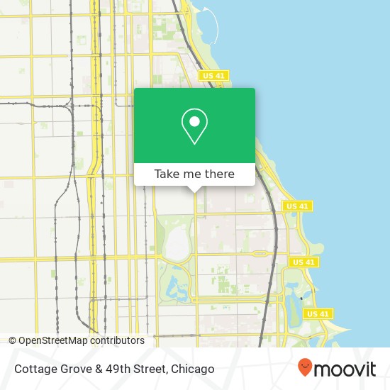 Cottage Grove & 49th Street map