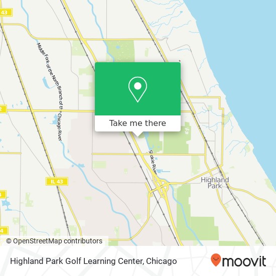 Highland Park Golf Learning Center map