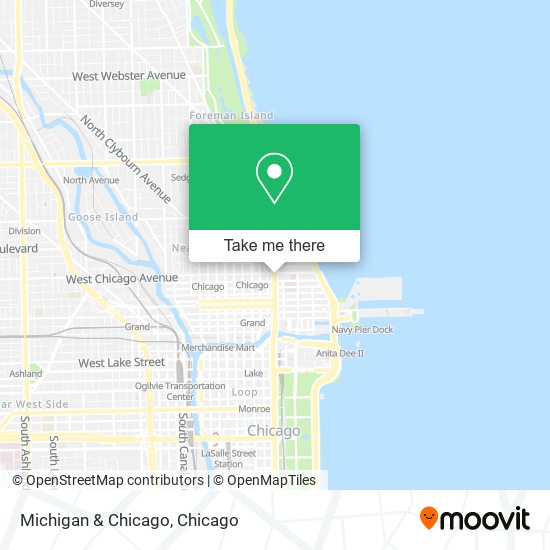 Mapa de Michigan & Chicago