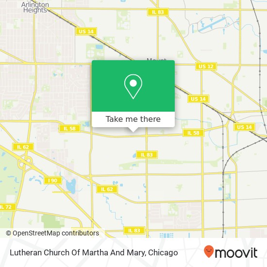 Mapa de Lutheran Church Of Martha And Mary