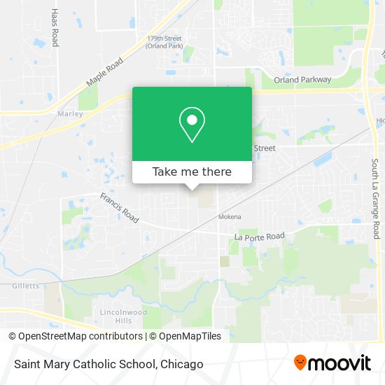 Saint Mary Catholic School map