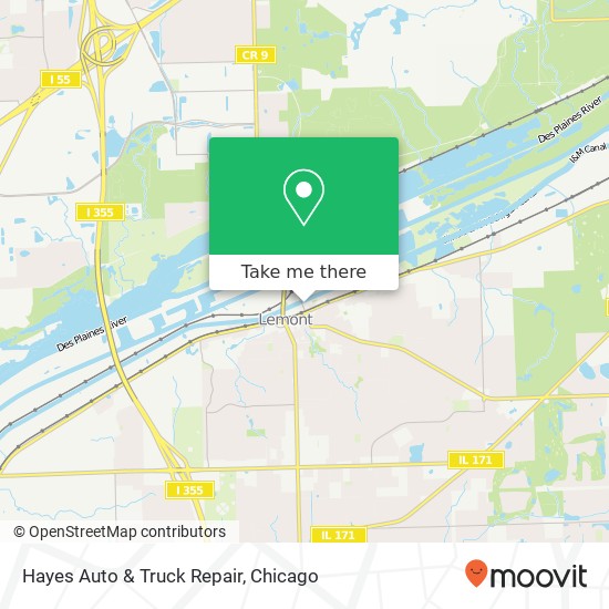 Hayes Auto & Truck Repair map