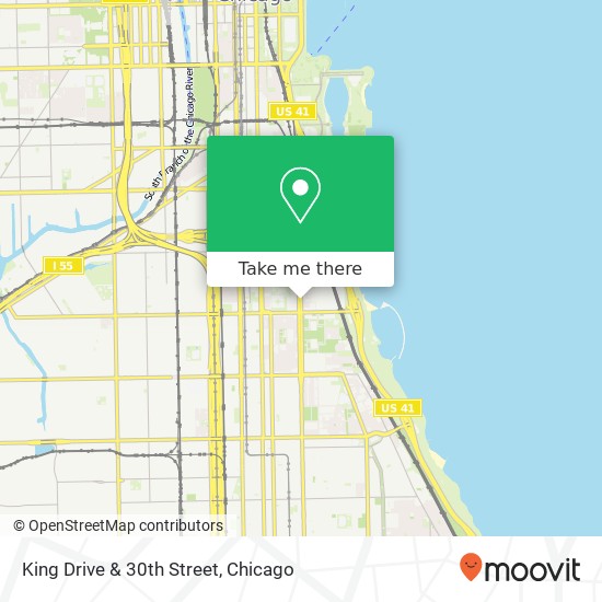 King Drive & 30th Street map