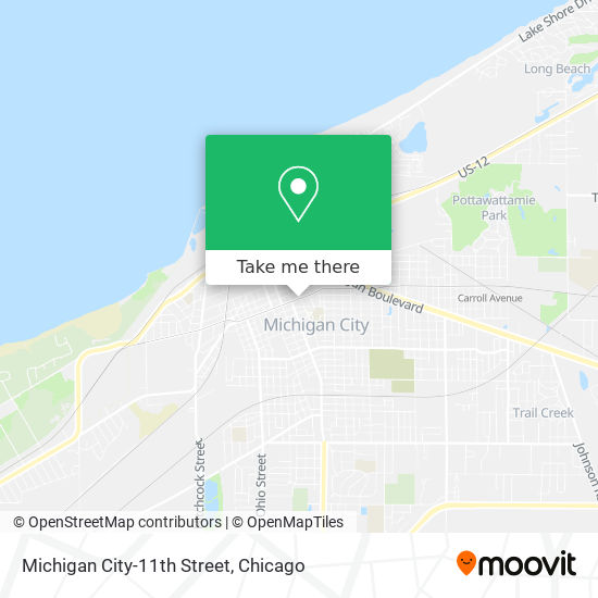 Mapa de Michigan City-11th Street