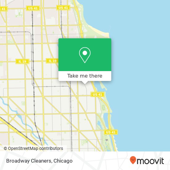 Broadway Cleaners map