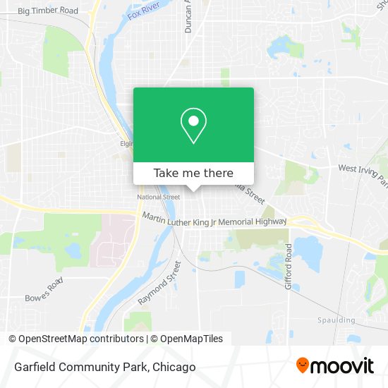 Garfield Community Park map
