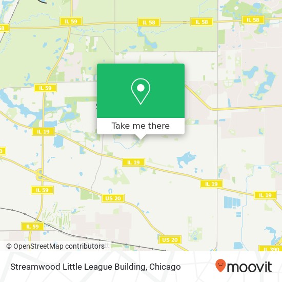 Streamwood Little League Building map