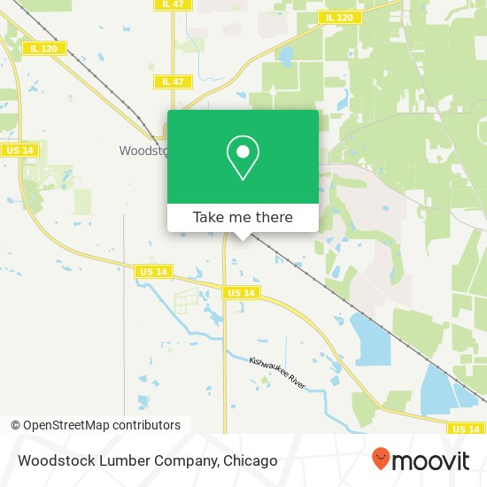 Woodstock Lumber Company map