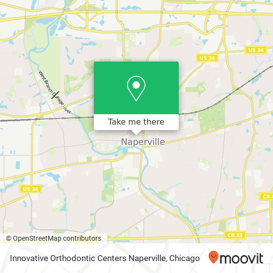 Mapa de Innovative Orthodontic Centers Naperville