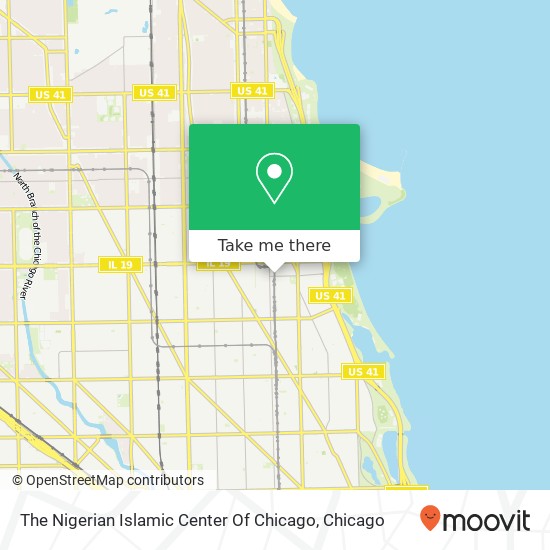 Mapa de The Nigerian Islamic Center Of Chicago