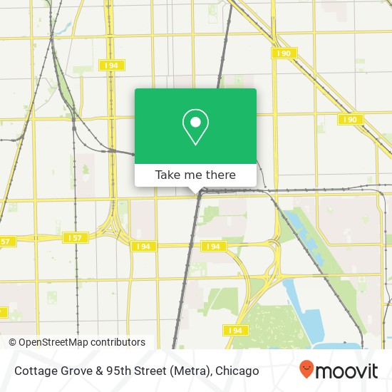Mapa de Cottage Grove & 95th Street (Metra)