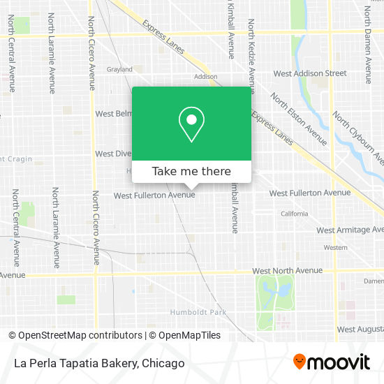 La Perla Tapatia Bakery map