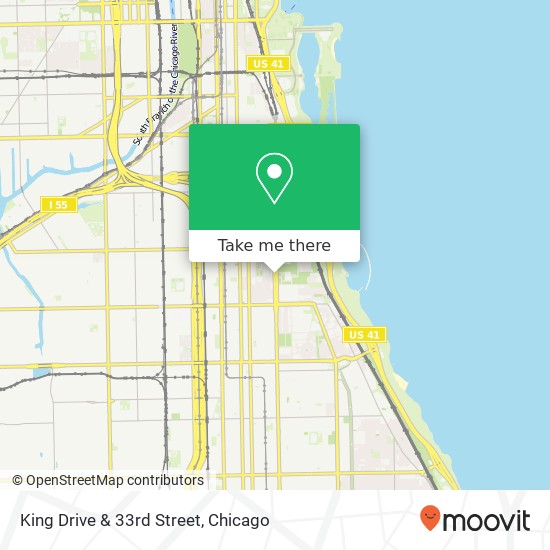 King Drive & 33rd Street map