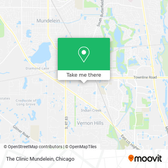 The Clinic Mundelein map